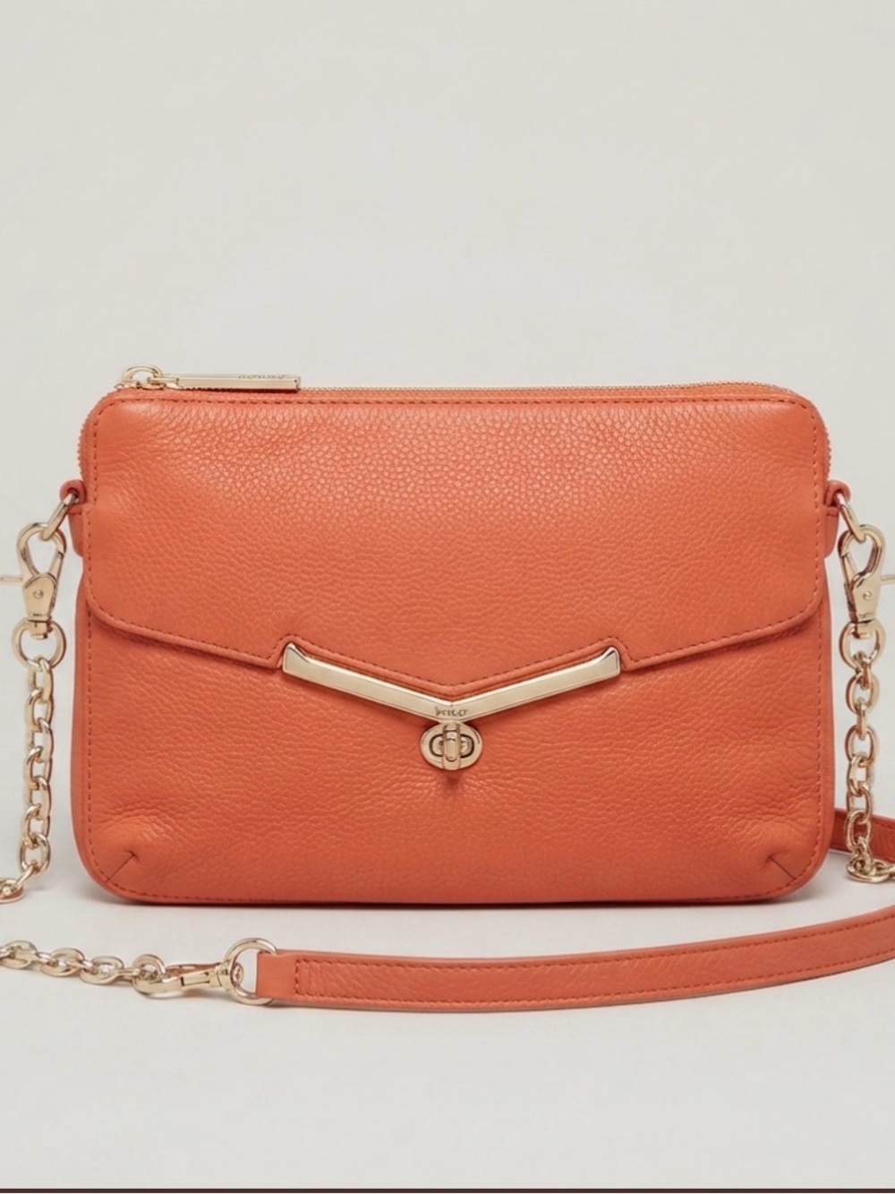 Botkier Valentina Mini Convertible Crossbody - Apricot Leather NWT